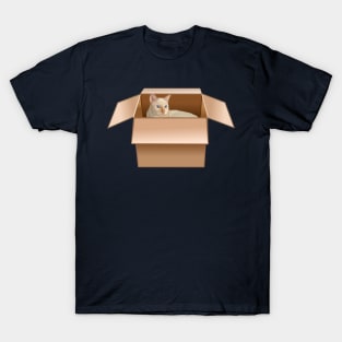 Flame Point Siamese Cat Loves Box T-Shirt